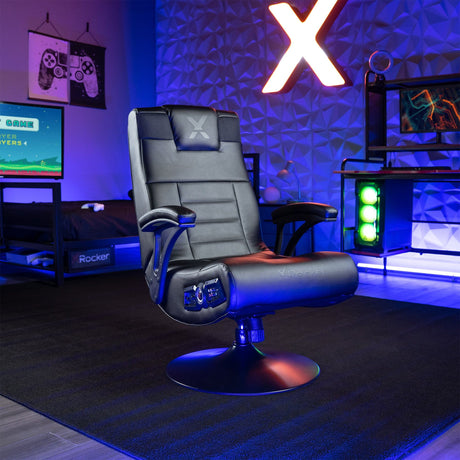 Covert 2.1 Wireless Gaming Chair, Black - X Rocker